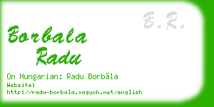 borbala radu business card